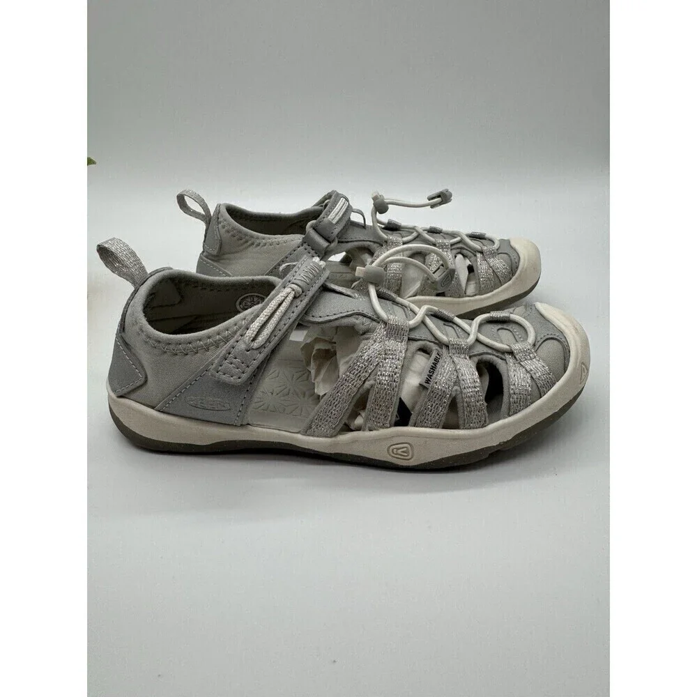 KEEN silver glitter moxie sandals water shoes kids size 13